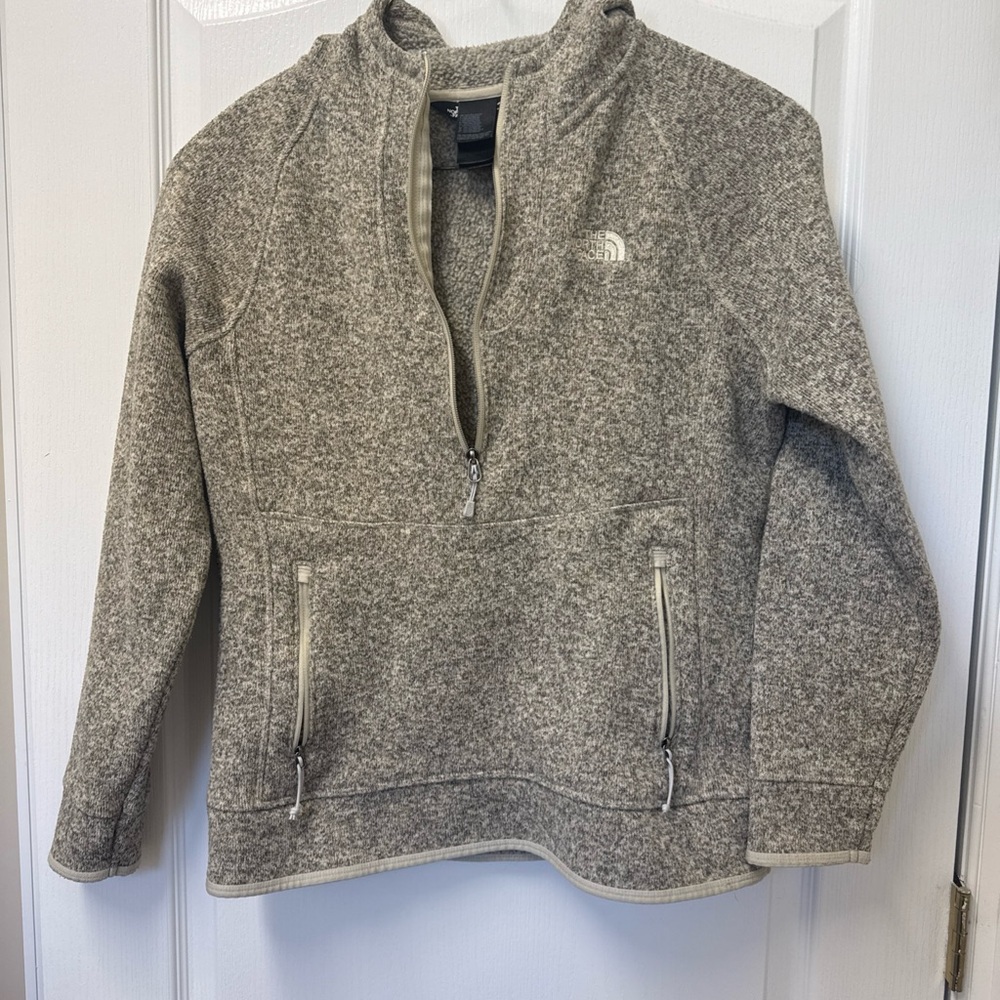 The North Face Tan Full-Zip Fleece Jacket